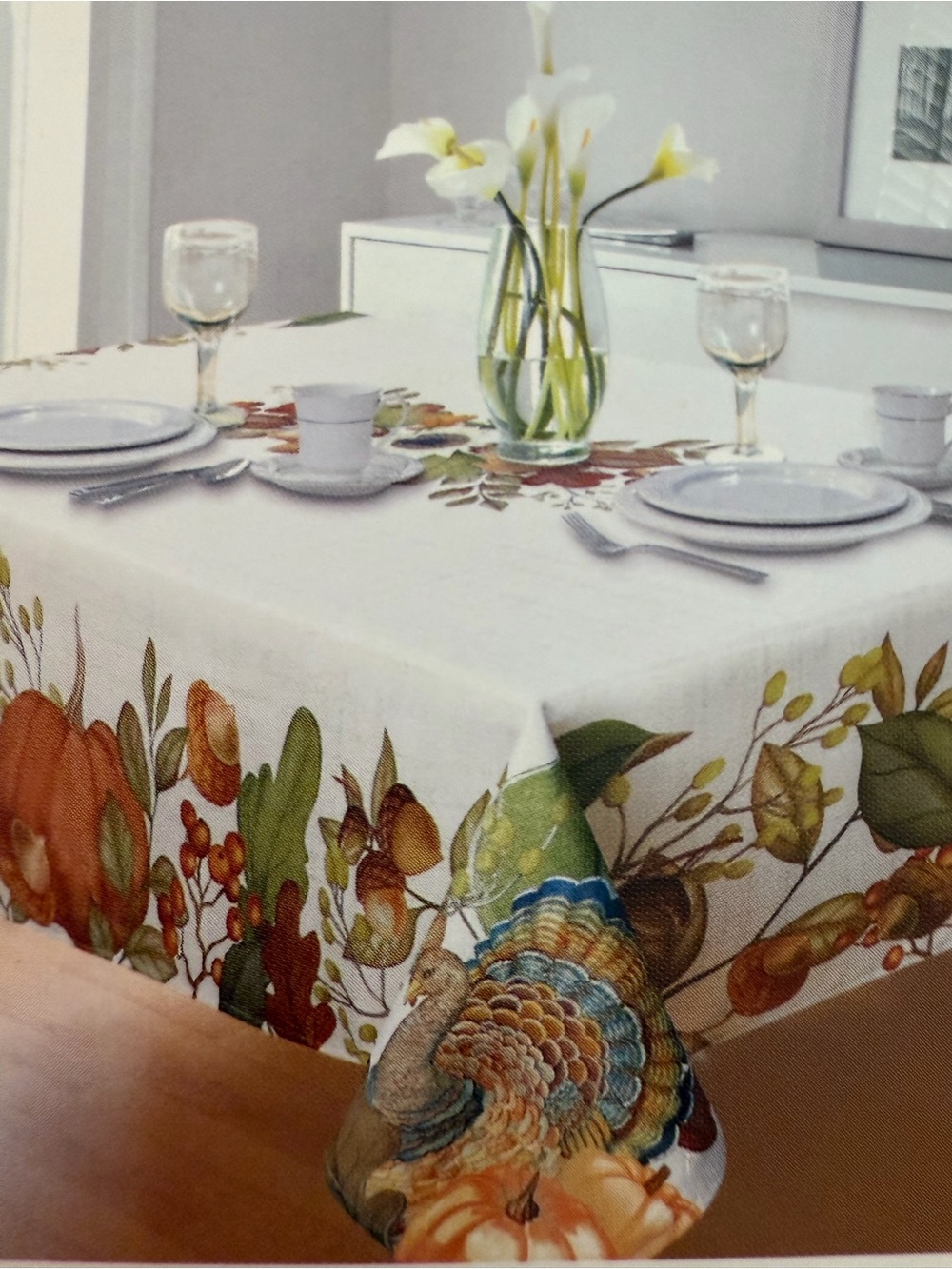 Autumn Season of Giving Tablecloth NWT